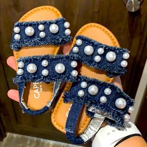Baby girl denim sandals